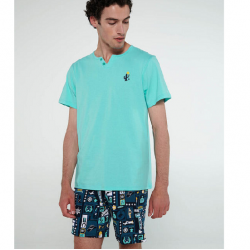 Pamut férfi pizsama 20651 Vamp